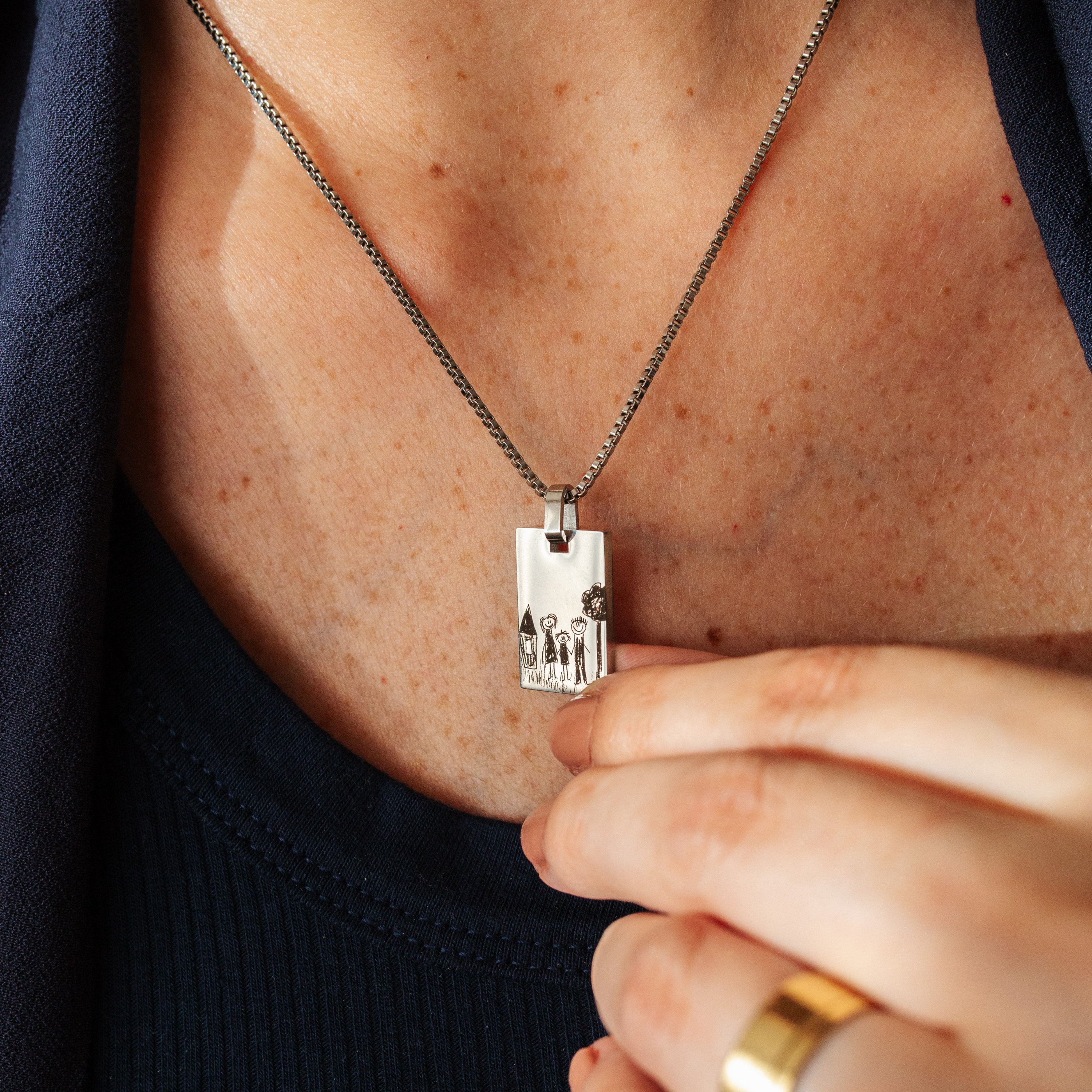 Custom Necklace - Child's Drawing