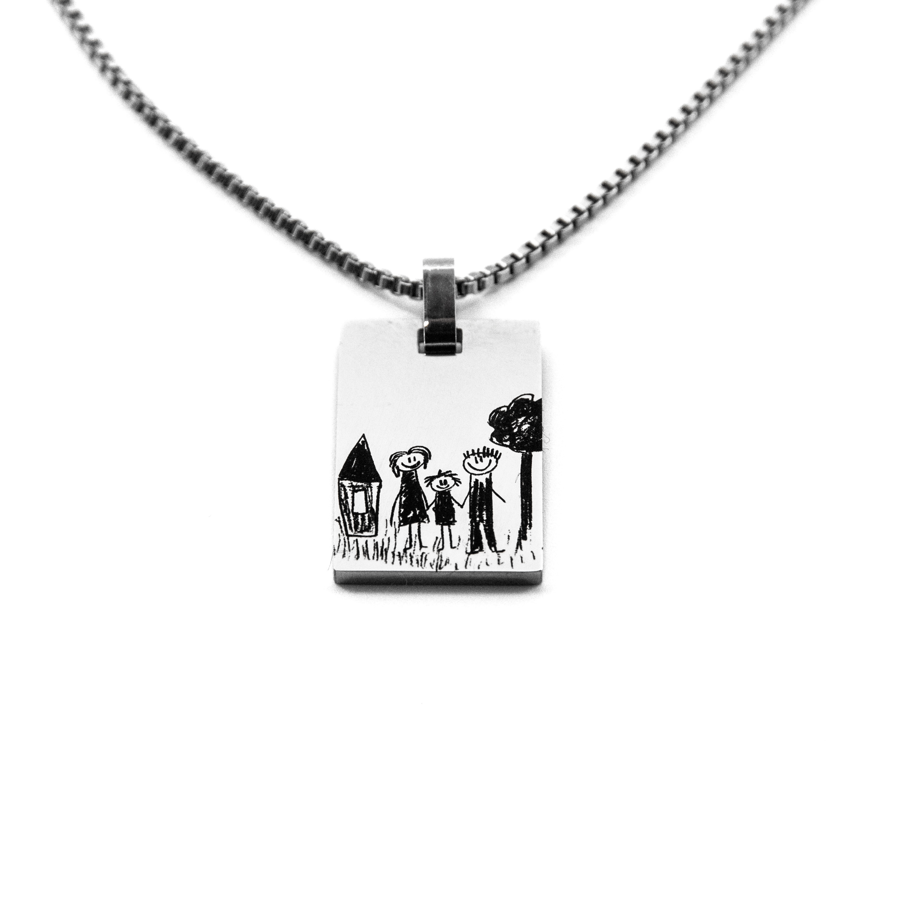 Custom Necklace - Child's Drawing