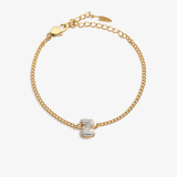 Personalized initial Z zirconia bracelet – letter Z luxury gift by VECINO