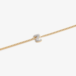 Initial Z zirconia bracelet flat lay – personalized letter Z sparkling jewelry VECINO
