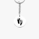 Custom Keychain - Footprint (mom)