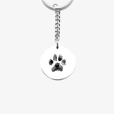 Custom Keychain - Pawprint (pet)