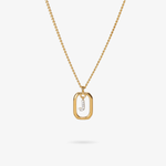 Personalized initial J zirconia necklace – letter J luxury gift by VECINO