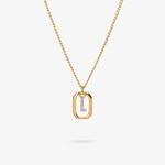 Personalized Initial L Zirconia Necklace – letter L luxury jewelry with sparkling stones VECINO