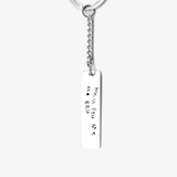 Custom Keychain - Handwriting (mom)