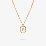 Personalized Initial P Zirconia Necklace – letter P luxury jewelry with sparkling stones VECINO