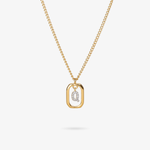 Personalized Initial Q Zirconia Necklace – letter Q luxury jewelry with sparkling stones VECINO
