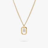 Personalized Initial R Zirconia Necklace – letter R luxury jewelry with sparkling stones VECINO