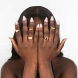 Anello personalizzato con iniziale - Gold