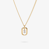 Personalized Initial S Zirconia Necklace – letter S luxury jewelry with sparkling stones VECINO