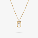 Personalized Initial T Zirconia Necklace – letter T luxury jewelry with sparkling stones VECINO