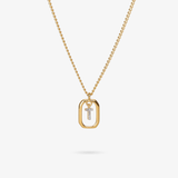Personalized Initial T Zirconia Necklace – letter T luxury jewelry with sparkling stones VECINO