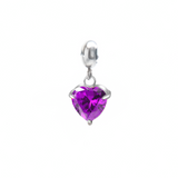 Purple heart charm for VECINO bracelet – dreamy purple heart bracelet charm jewelry