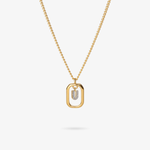 Personalized Initial U Zirconia Necklace – letter U luxury jewelry with sparkling stones VECINO