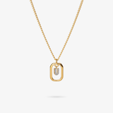 Personalized Initial U Zirconia Necklace – letter U luxury jewelry with sparkling stones VECINO