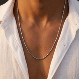 Wire Chain Necklace - Silver