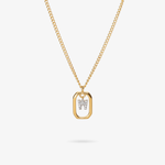 Personalized Initial W Zirconia Necklace – letter W luxury jewelry with sparkling stones VECINO