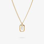Personalized initial C zirconia necklace – letter C luxury gift by VECINO