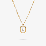 Personalized initial C zirconia necklace – letter C luxury gift by VECINO