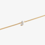 Initial J zirconia bracelet flat lay – personalized letter J sparkling jewelry VECINO