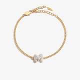 Personalized initial M zirconia bracelet – letter M luxury gift by VECINO