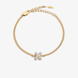 Personalized initial X zirconia bracelet – letter X luxury gift by VECINO