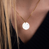 Custom Necklace Star Map - Gold