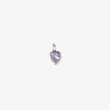 Birthstone Heart - Silver