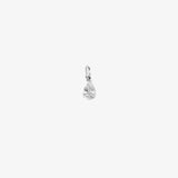 Charm Birthstone Pear April - Silver