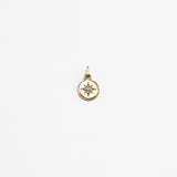 Round north star charm for VECINO bracelet – guiding star decorative charm