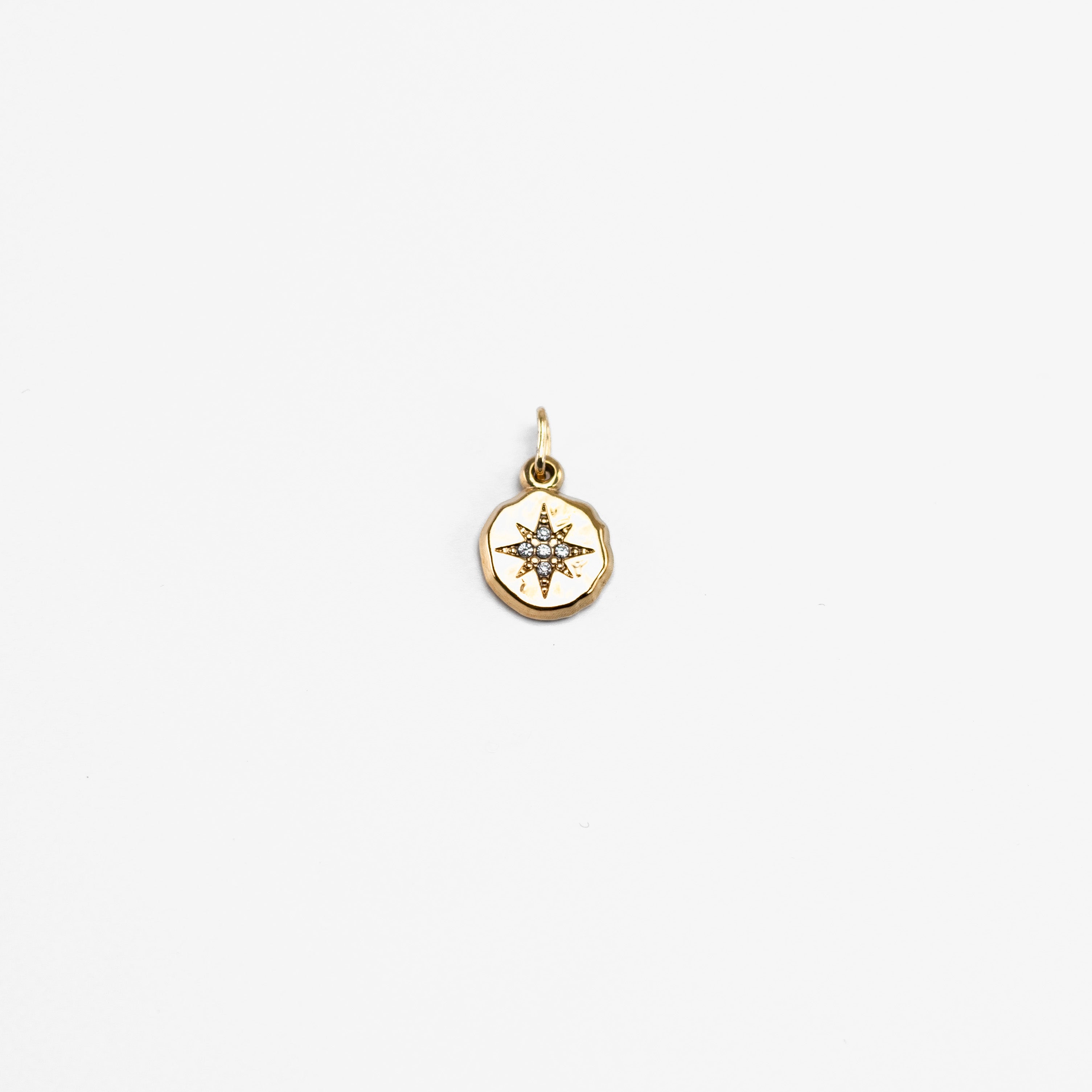 Round north star charm for VECINO bracelet – guiding star decorative charm