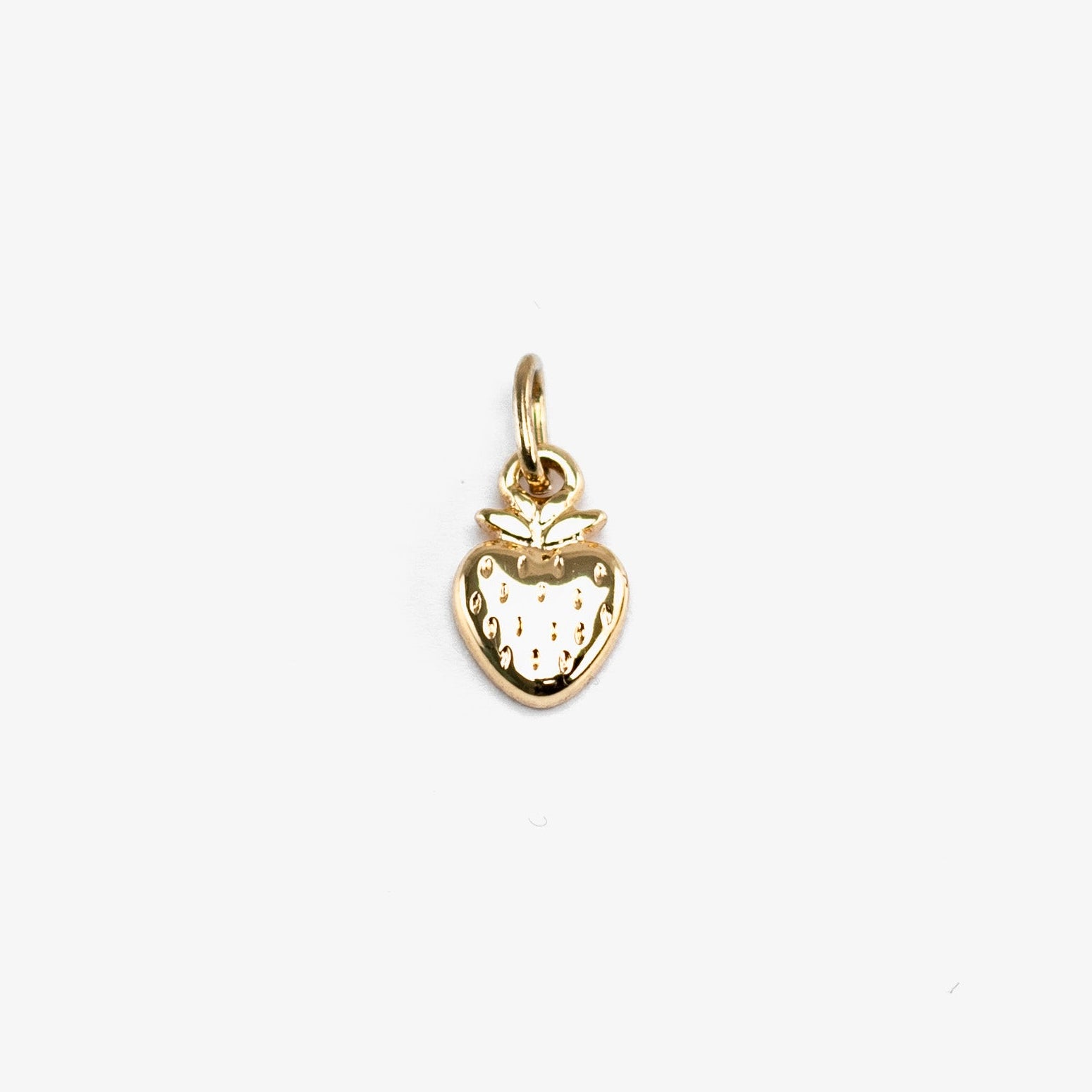 Strawberry charm gold for VECINO bracelet – fun gold decorative jewelry charm