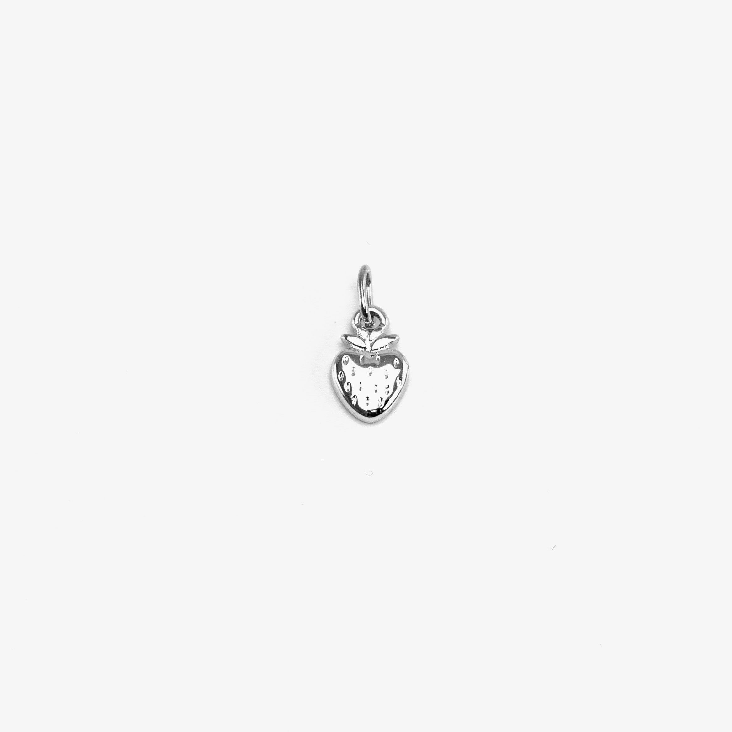 Strawberry charm silver for VECINO bracelet – fun decorative jewelry charm