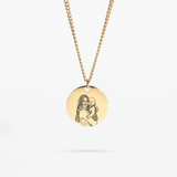 Contour de collier personnalisé-Gold (maman) 