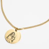 Contour de collier personnalisé-Gold (maman) 