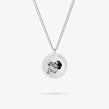 Custom Zicornia Round Necklace - Image - Silver (mom)