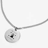 Collar personalizado con dibujo infantil - Silver
