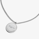 Individuelle runde Zirkonia-Halskette – Handschrift Silver - Zicornia