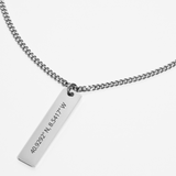 Custom Necklace Coordinates - Silver