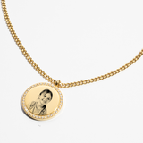 Collana rotonda personalizzata con zirconi - Immagine - Gold (mamma)
