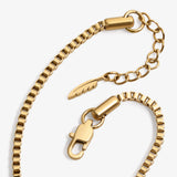 Square Chain Necklace - Gold ( for her )