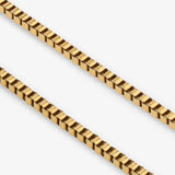Square Chain Necklace - Gold ( for him )