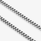 Square Chain Bracelet - Silver ( for her )