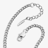 Cuban Chain Necklace - Silver ( for her )