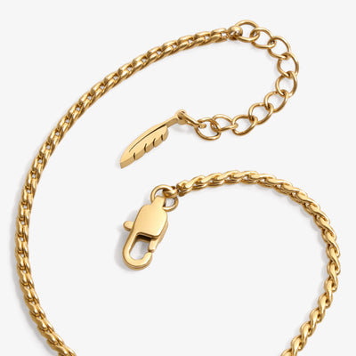 Fluid Chain Necklace - Gold