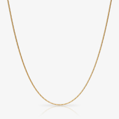 Wire Chain Necklace - Gold