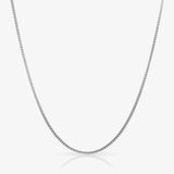 Square Chain Necklace - Silver ( for him )