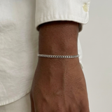 Cuban Chain Bracelet - Silver ( for him )