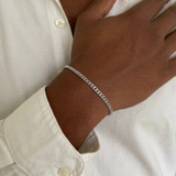 Cuban Chain Bracelet - Silver ( for him )