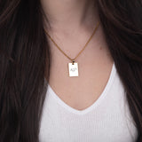 Custom Necklace Handwriting - Gold